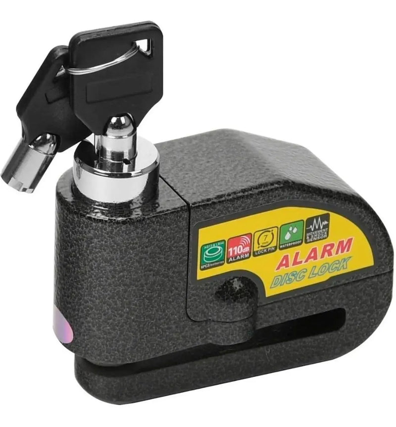 Candado Para Moto Freno Disco + Alarma