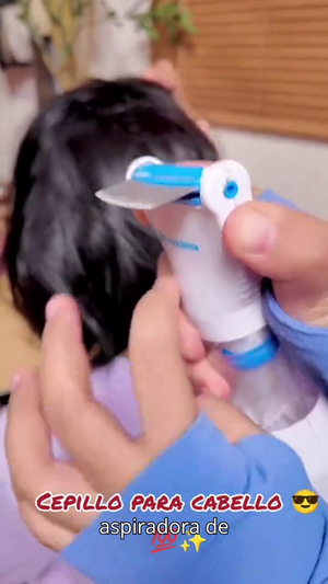 Cepillo aspiradora de piojos y liendras